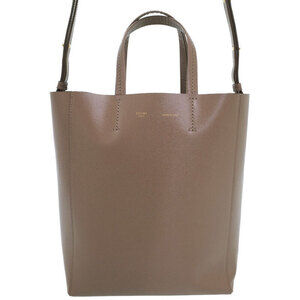 Celine Vertical Cabas Tote Bag black grained calfskin